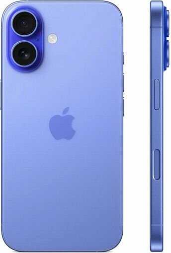 Смартфон Apple iPhone 16 128 ГБ, Dual nano SIM + eSIM, ультрамарин. — фото 1