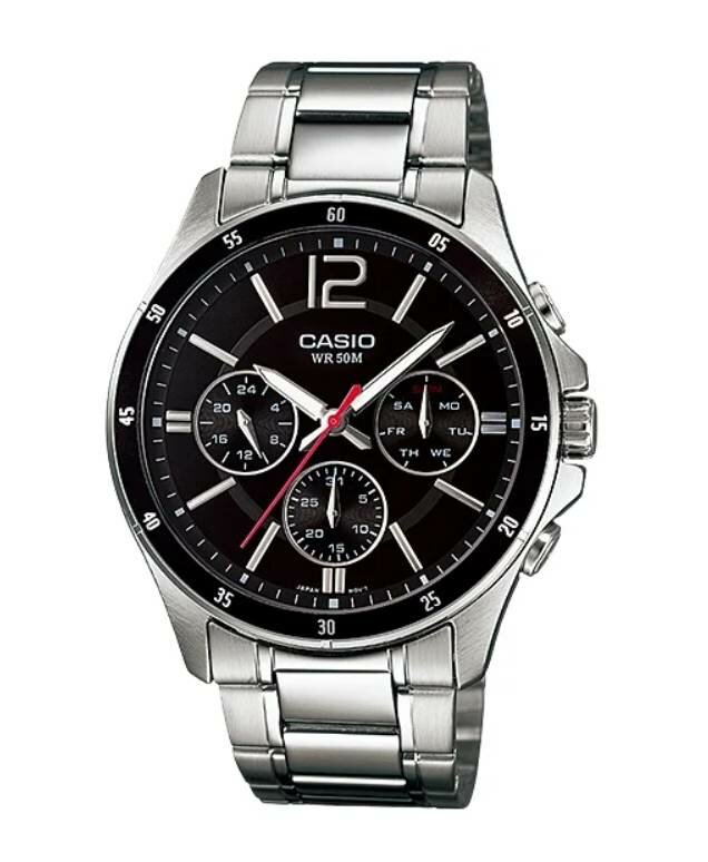 Наручные часы CASIO Collection, черный/серебряный — фото 1