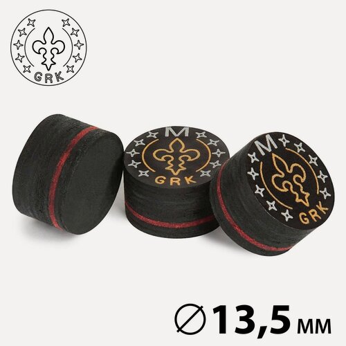 Изображение товара Наклейка для кия Р. Галлямова GRK 13,5мм Medium, многослойная, 1 шт.