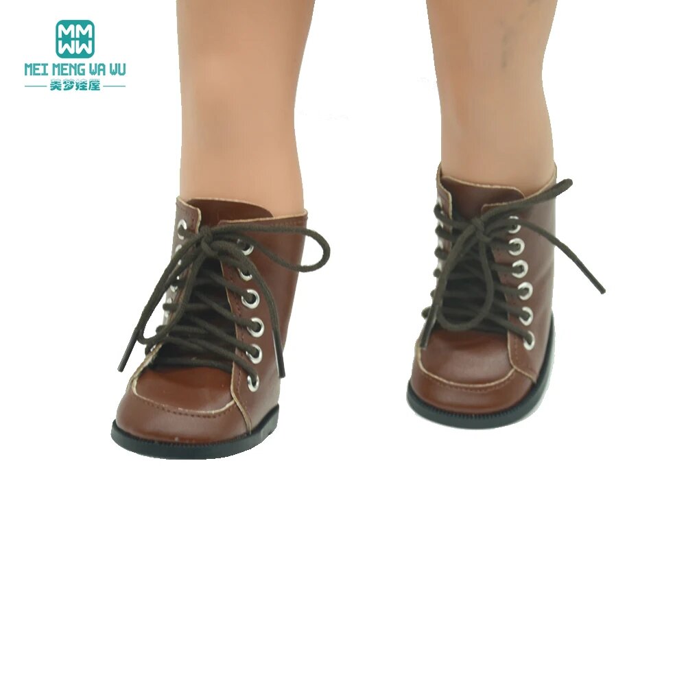 Коричневые ботинки для кукол 43 см, ZF--030-brown
