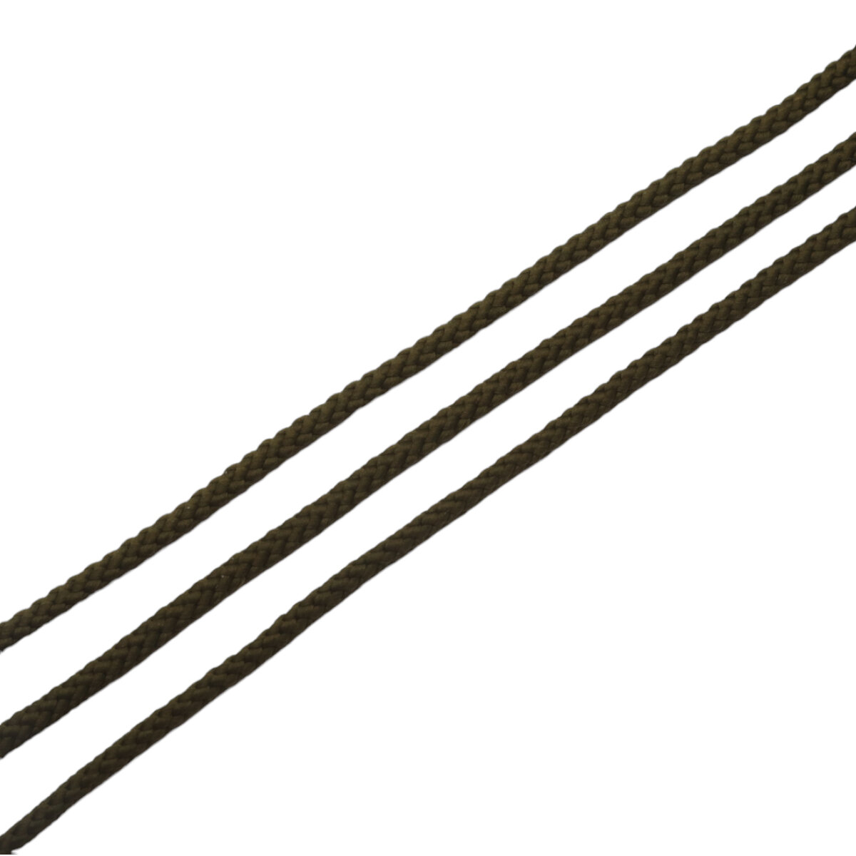 Шнур для рукоделия и шитья плетеный, 4 мм*30 м, оливковый, Нудольская фабрика