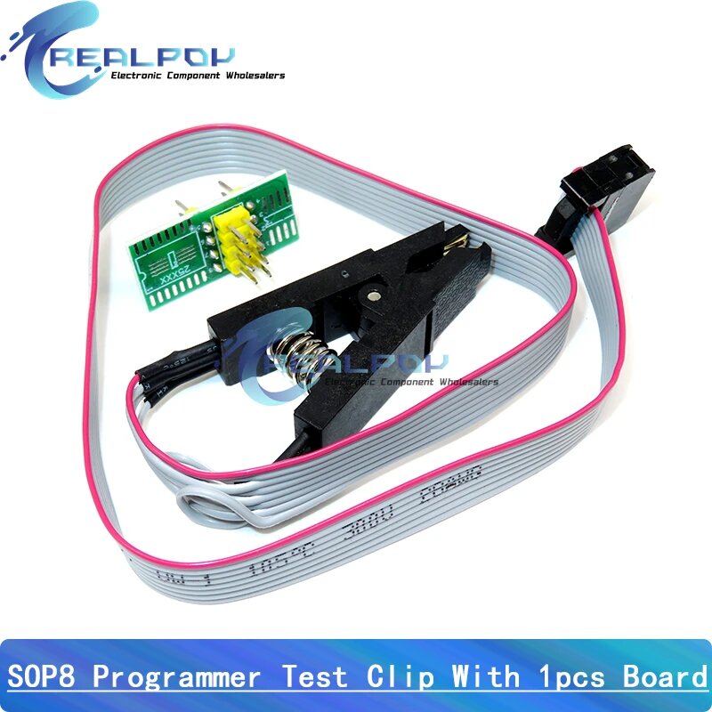 REALPOY CH341A/CH341B USB Программатор, SOP8 With 1 Board