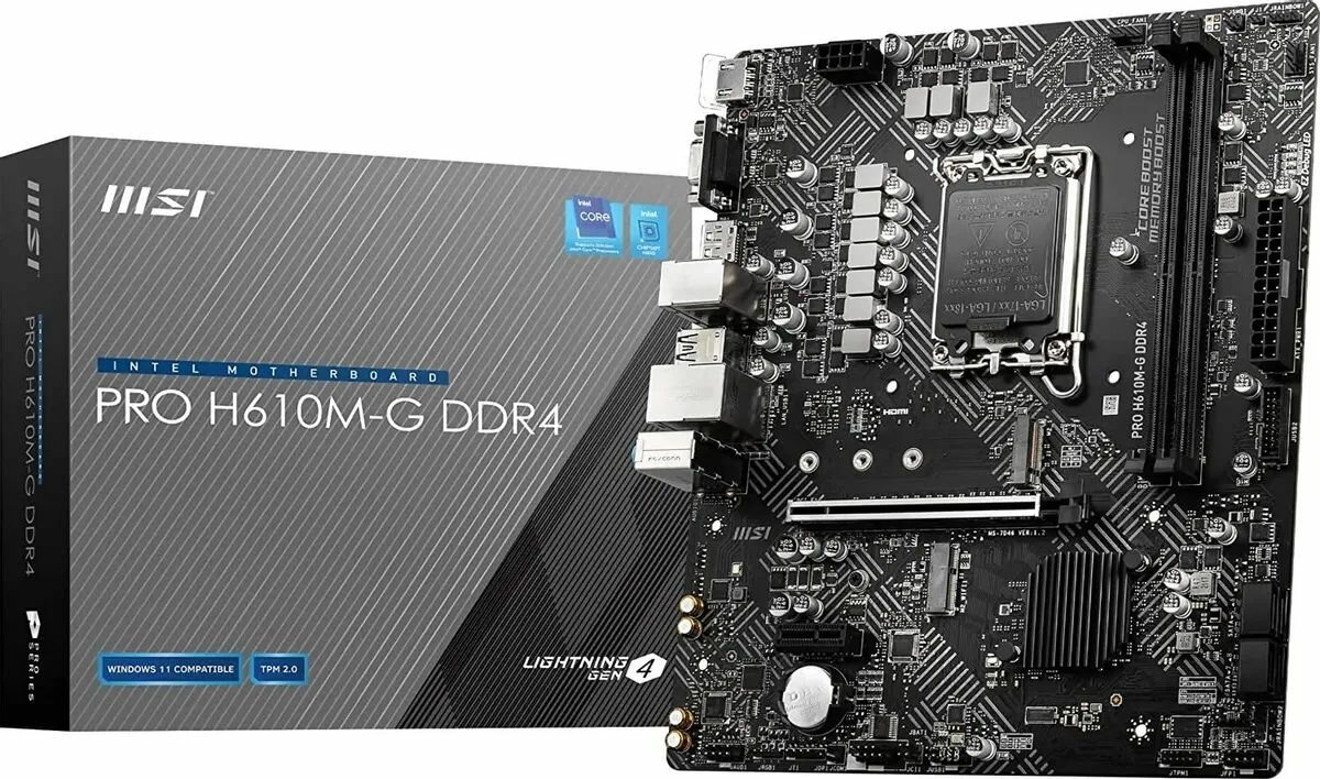 Материнская плата MSI PRO H610M-G