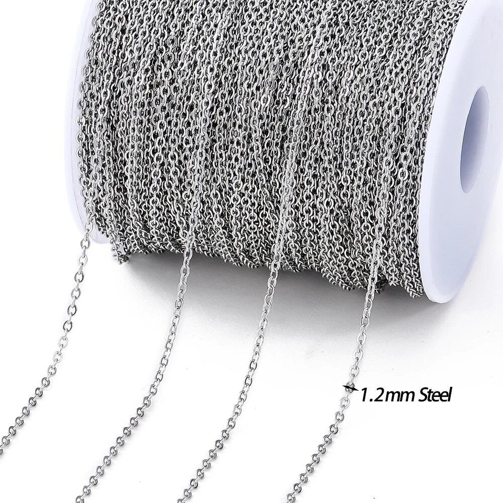 Латунная цепочка St.kunkka 2 м 4 видов S2 Steel 1.2mm 2Meters