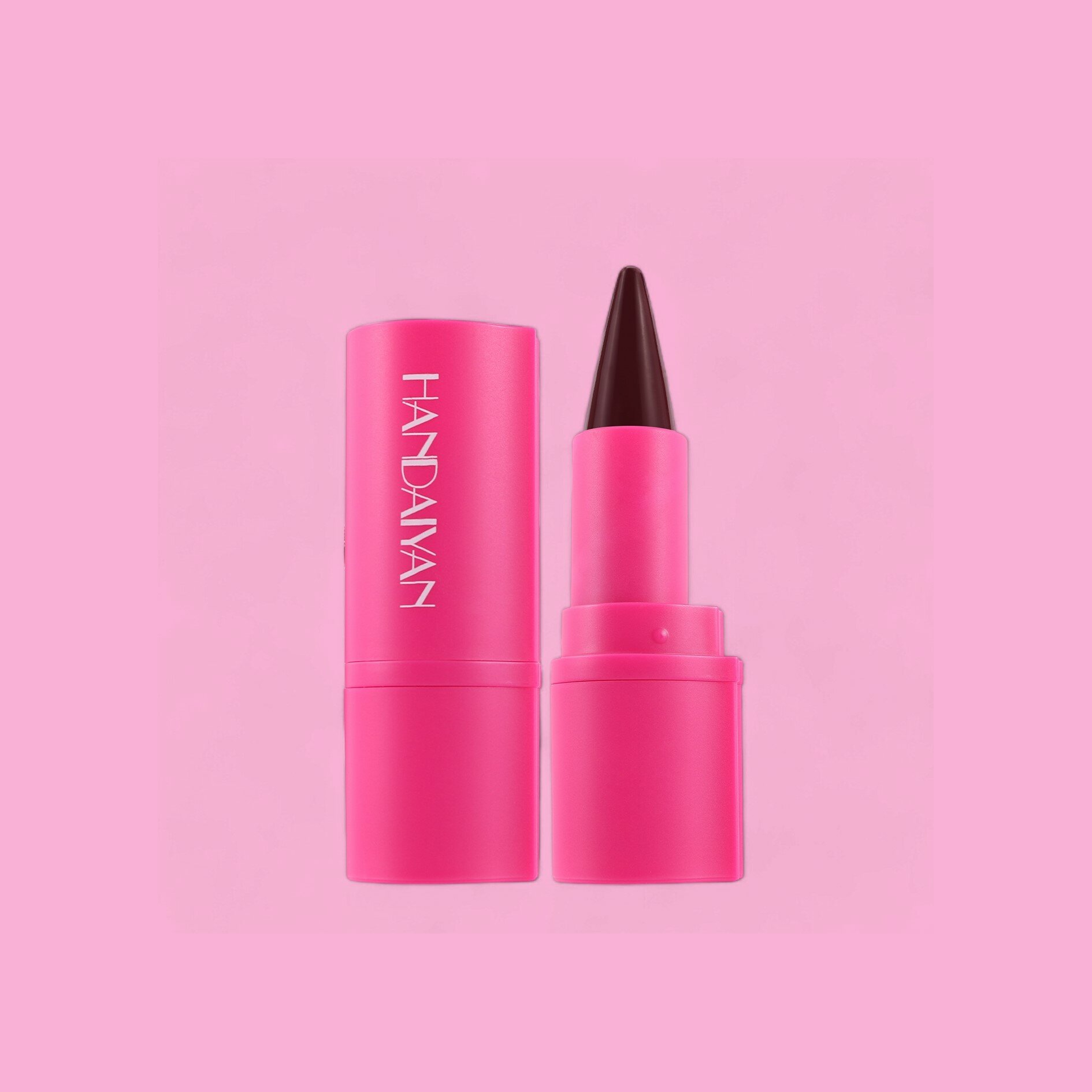 Помада-карандаш HANDAYAN, для губ, бордовая, 2 в 1, карандаш и помада — фото 1