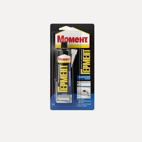 Изображение товара Герметик силиконовый санитарный Момент Гермент (70мл) прозрачный