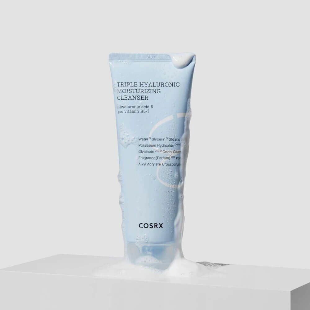 Пенка для умывания с гиалуроновой кислотой Cosrx Hydrium Triple Hyaluronic Moisturizing Cleanser