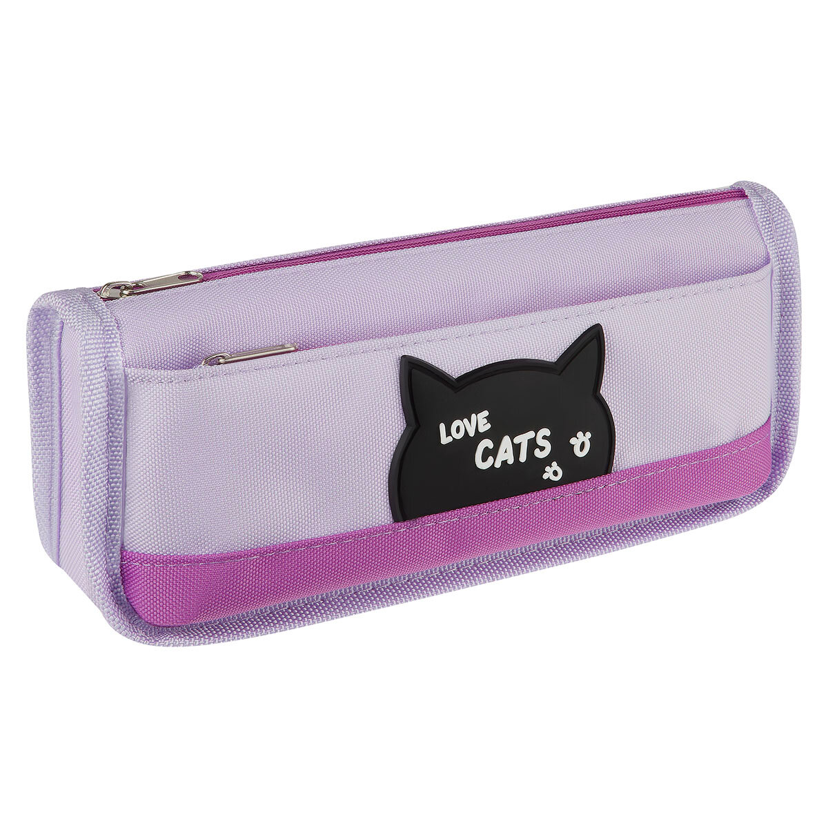 2 шт. Пенал мягкий 215*90*55 MESHU "Cute Cat", полиэстер