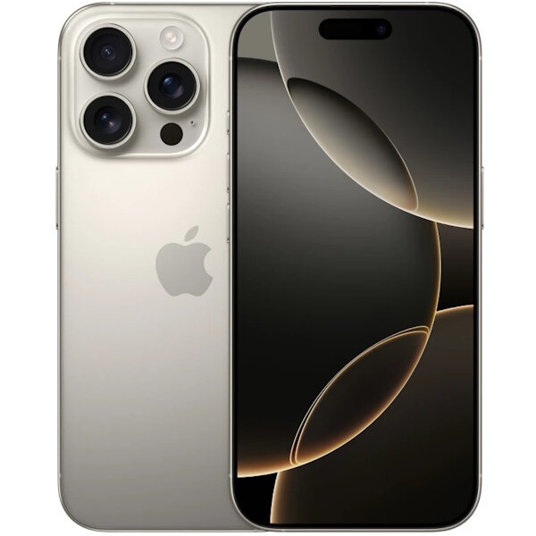 Смартфон Apple iPhone 16 Pro, 512ГБ, натуральный титан, 6.3" — фото 1