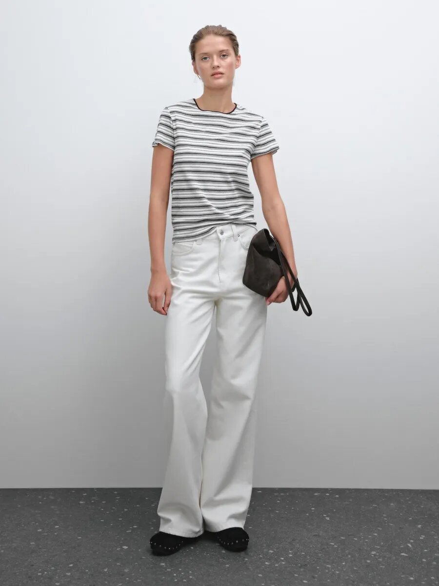Футболка Massimo Dutti, размер S, коричневый