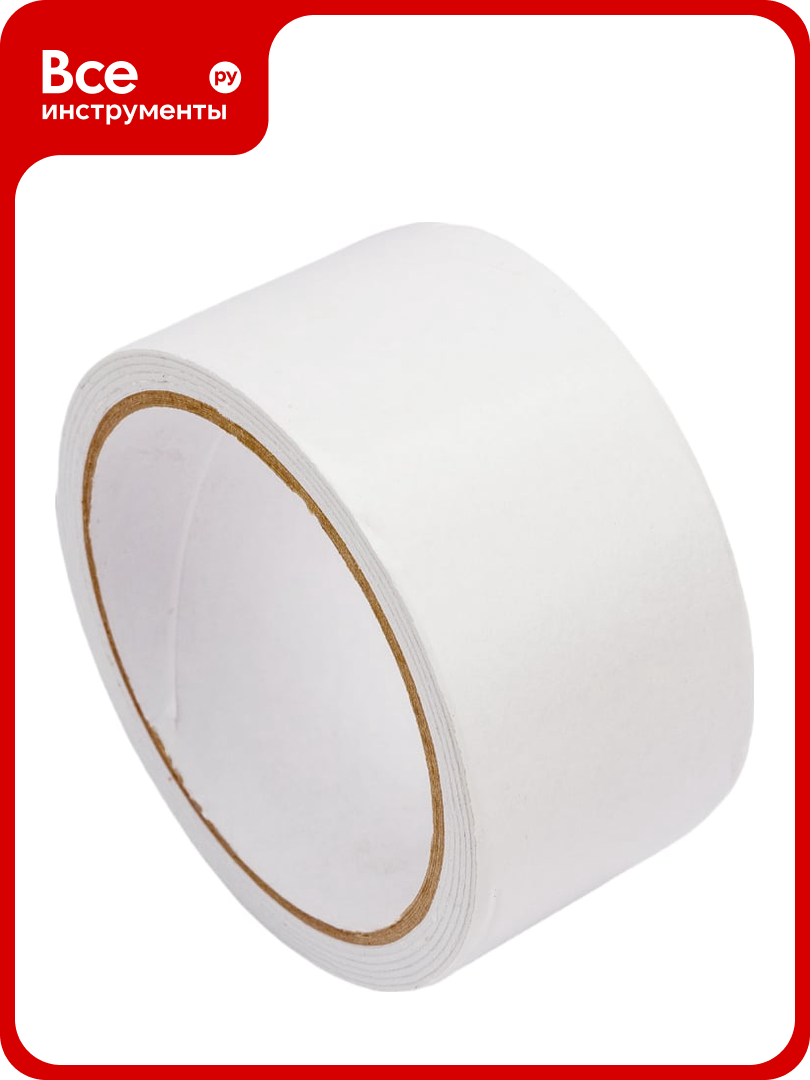 Клейкая лента Невский Крепеж 2 х сторонняя  48 мм  1 5 м  на вспененной основе 832239