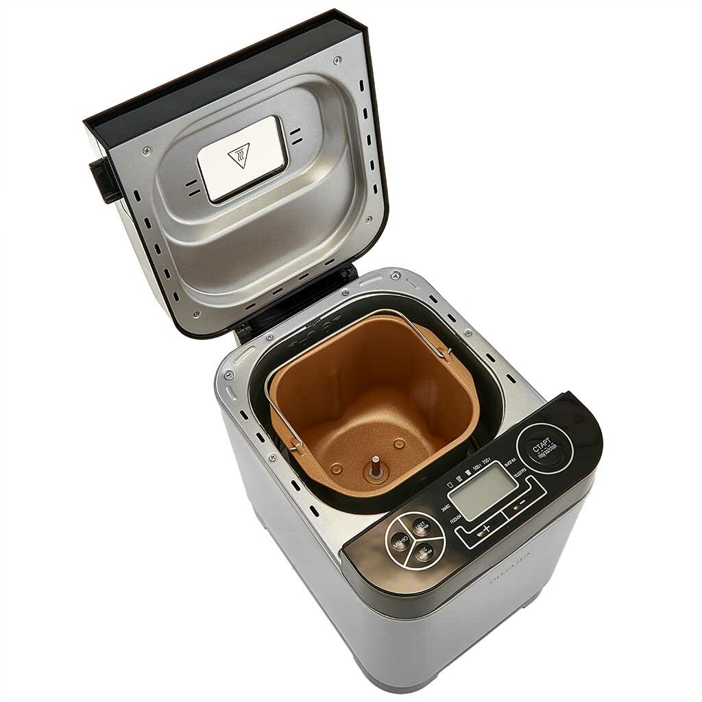 Хлебопечки Xiaomi Хлебопечь электрическая 500 Вт, 500/750 г, 13 программ DELTA LUX DL-8008В серебристая с черным