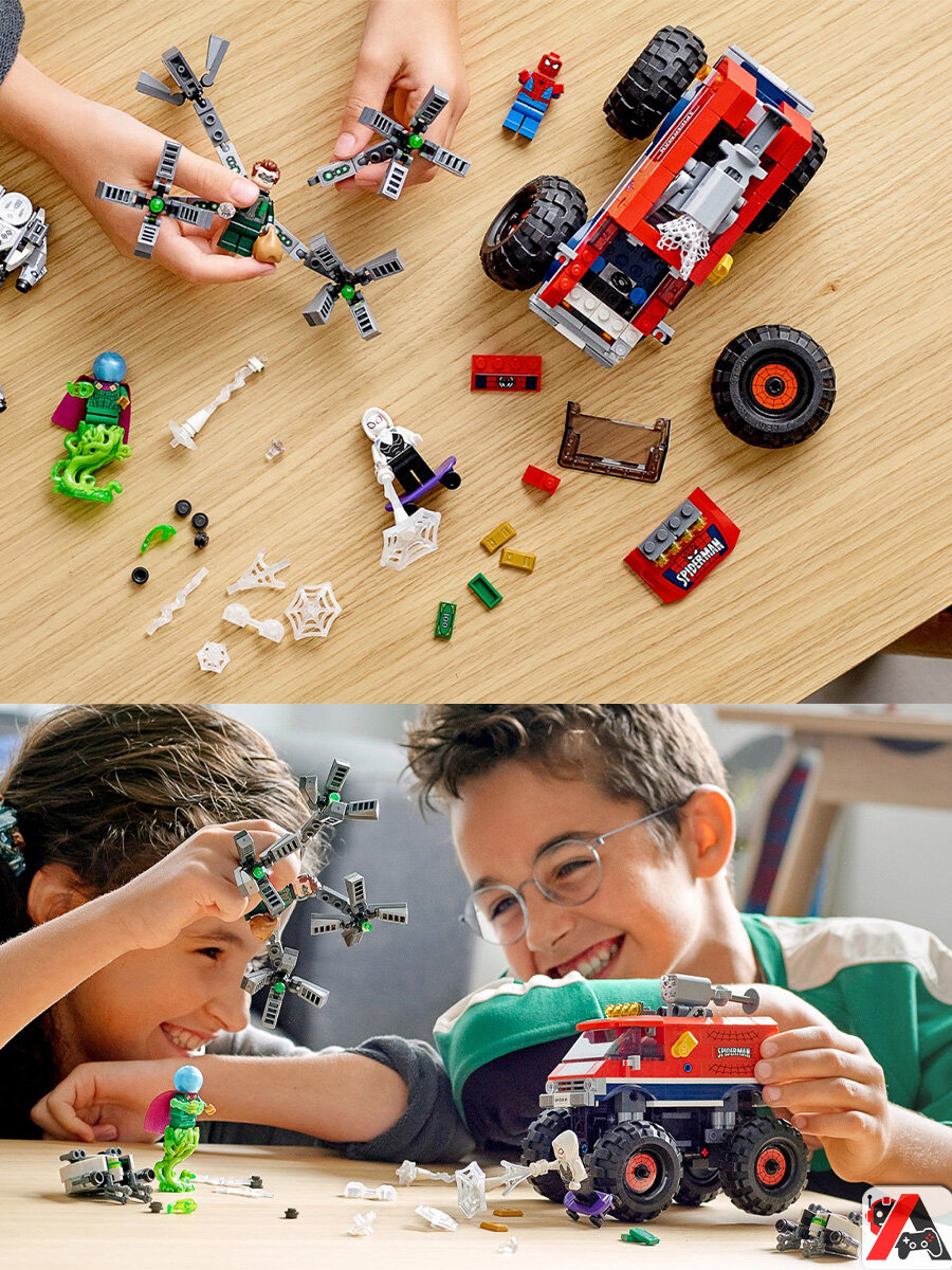 Конструктор Марвел Монстр-трак Человека-паука против Мистерио — фото 1