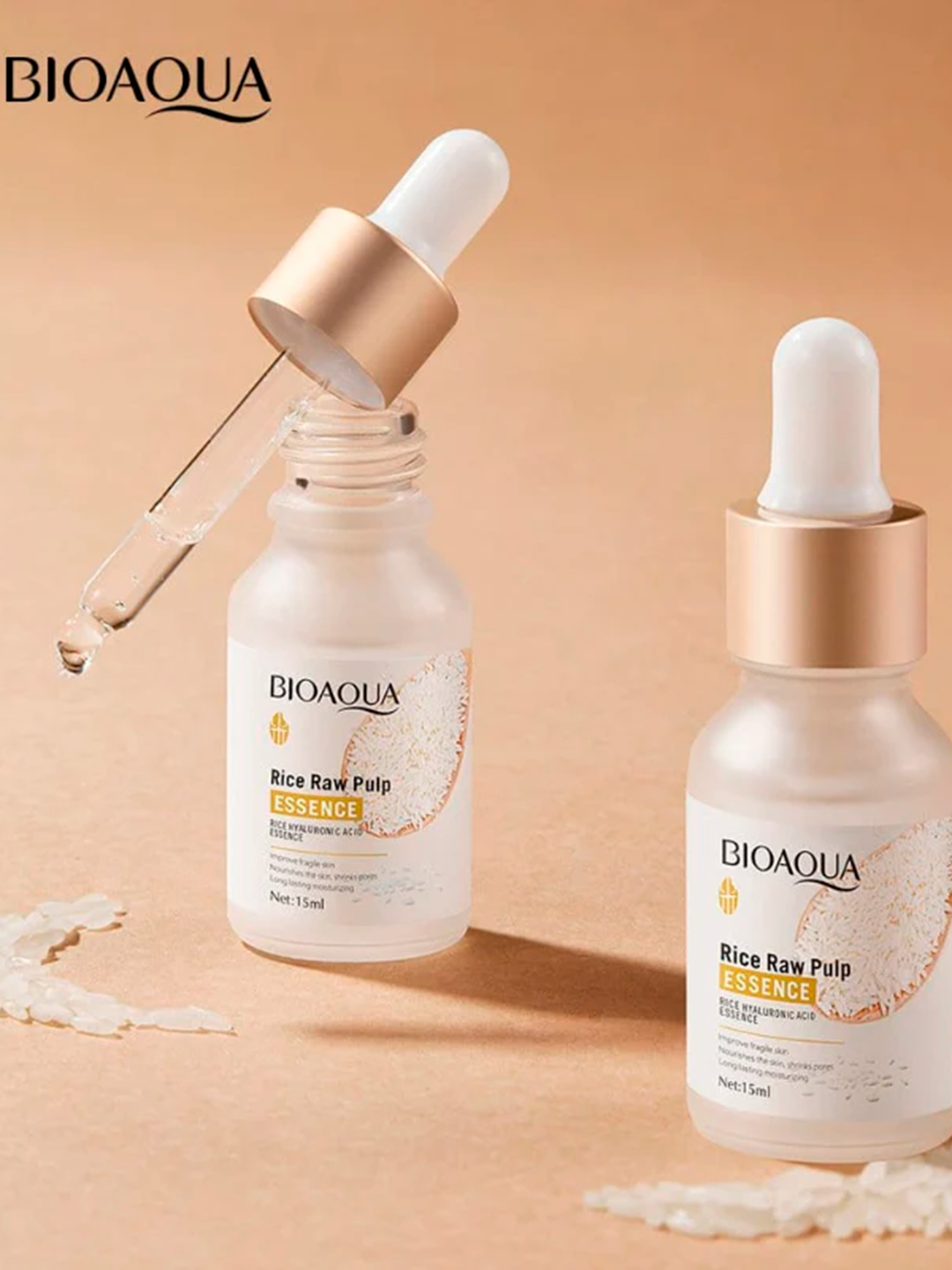 Сыворотка Bioaqua "ESSENCE", с экстрактом белого риса, отбеливающая, 15мл