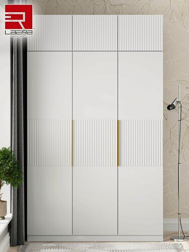 Изображение товара LAERA Шкаф распашной с антресолью для одежды 135х52х250 тейлор белый