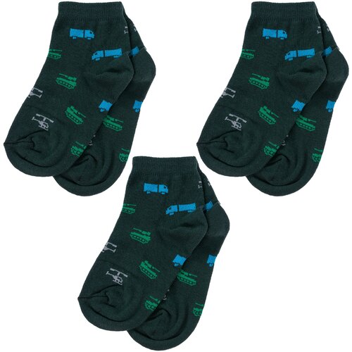 Носки Альтаир 3 пары, размер 18, зеленый носки альтаир 2 пары размер 18 зеленый голубой