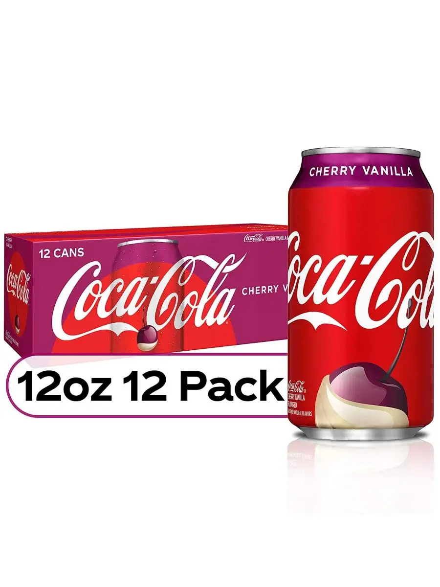 Coca-Cola USA Cherry VANILLA, Кока Кола Черри Ваниль 355 мл 12 шт, США