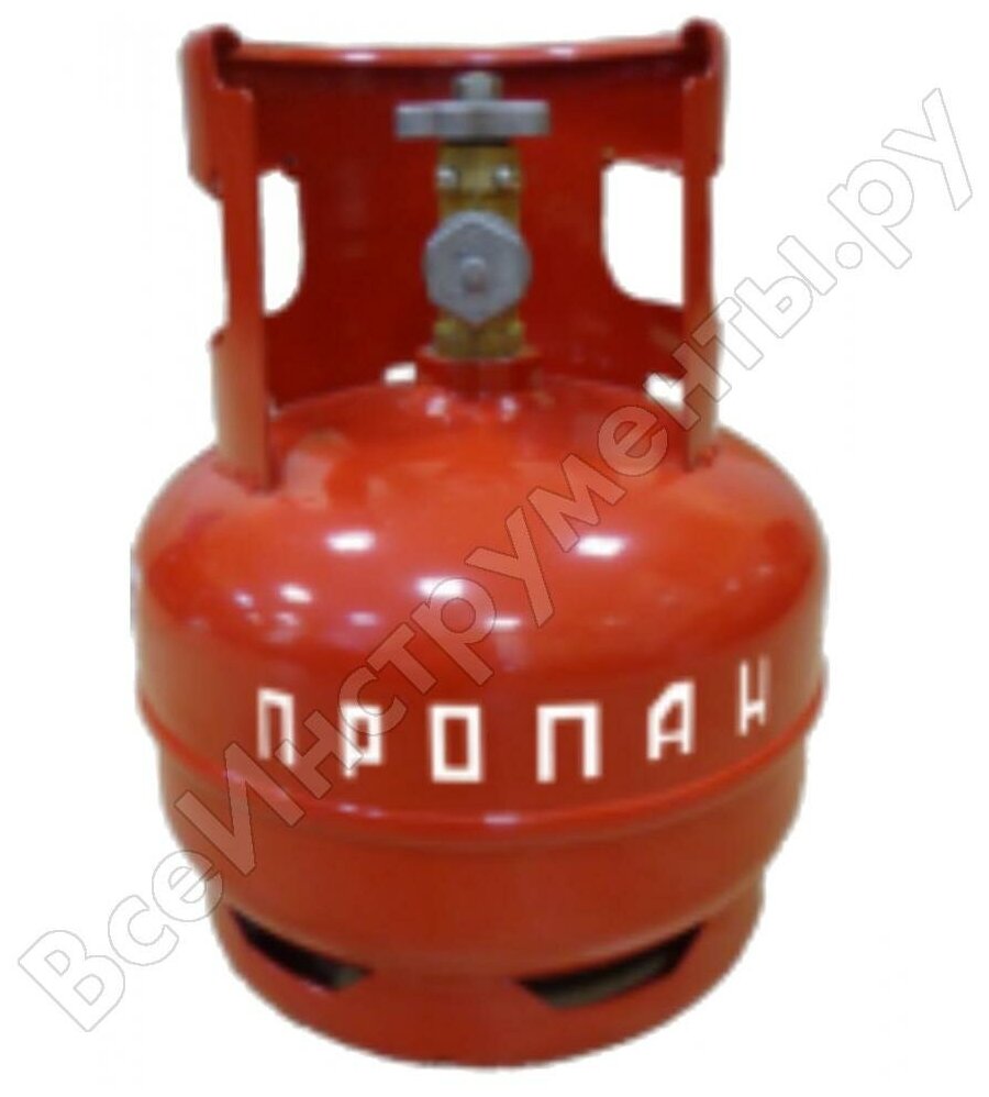 Баллон газовый НЗГА 5л с ВБ-2, красный