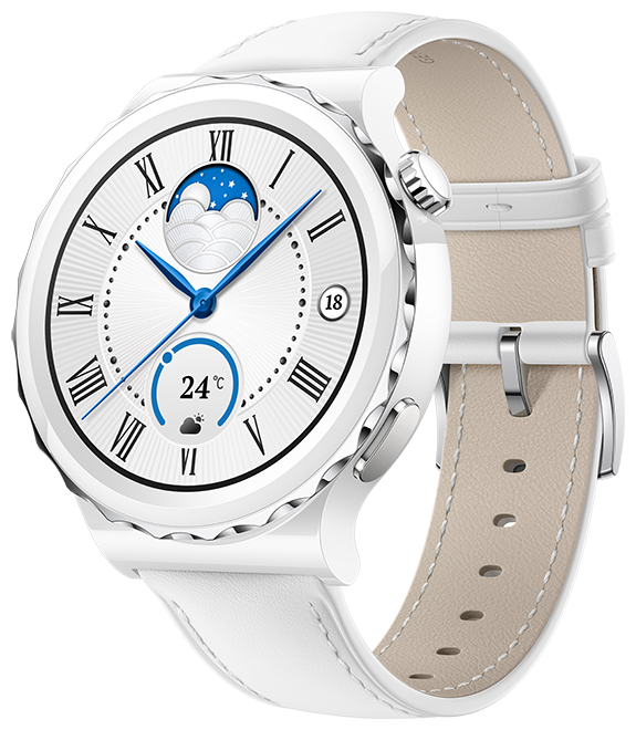 Умные часы Huawei Watch GT 3 Pro 43мм белый/серебристый (Frigga-B19V/55028857)