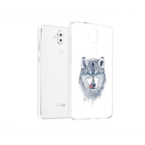 Чехол задняя-панель-накладка-бампер MyPads голодгый волк для ASUS ZenFone 5 Lite ZC600KL (X017D) противоударный