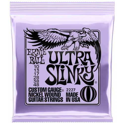 Струны для электрогитары, калибр 10-46, Ernie Ball 2227 серии Ultra Slinky Nickel Wound