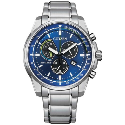 Наручные часы CITIZEN Eco-Drive AT1190-87L, синий, серебряный