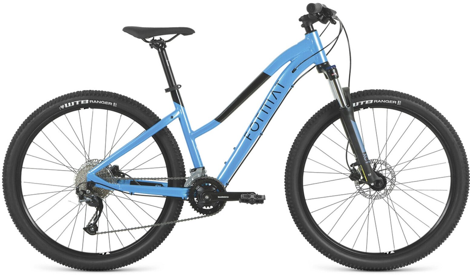 Женский велосипед Format 7712 27.5 (2022) 15" Голубой (141-160 см)