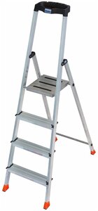 KRAUSE <b>Стремянка</b> SAFETY 4 ступ 128942 MONTO-универсальная серия. Односторонняя алюминиевая <b>стремянка</b>