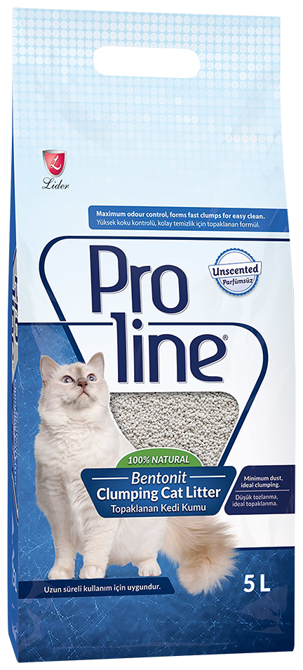 ProLine наполнитель для кошачьих туалетов, гипоаллергенный, без запаха 5 л