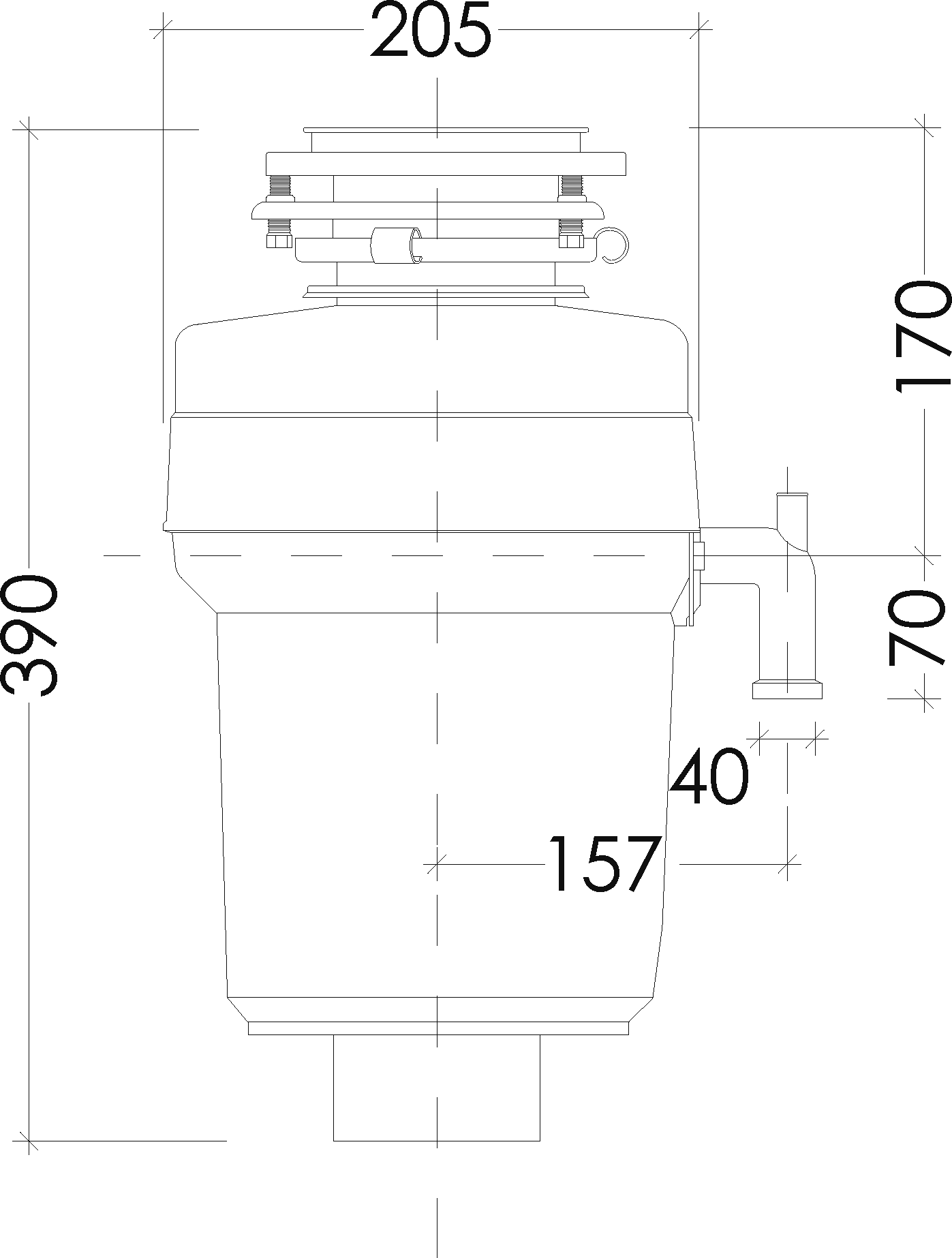 Измельчитель пищевых отходов Sink Helper Premium H-40 - фотография № 10