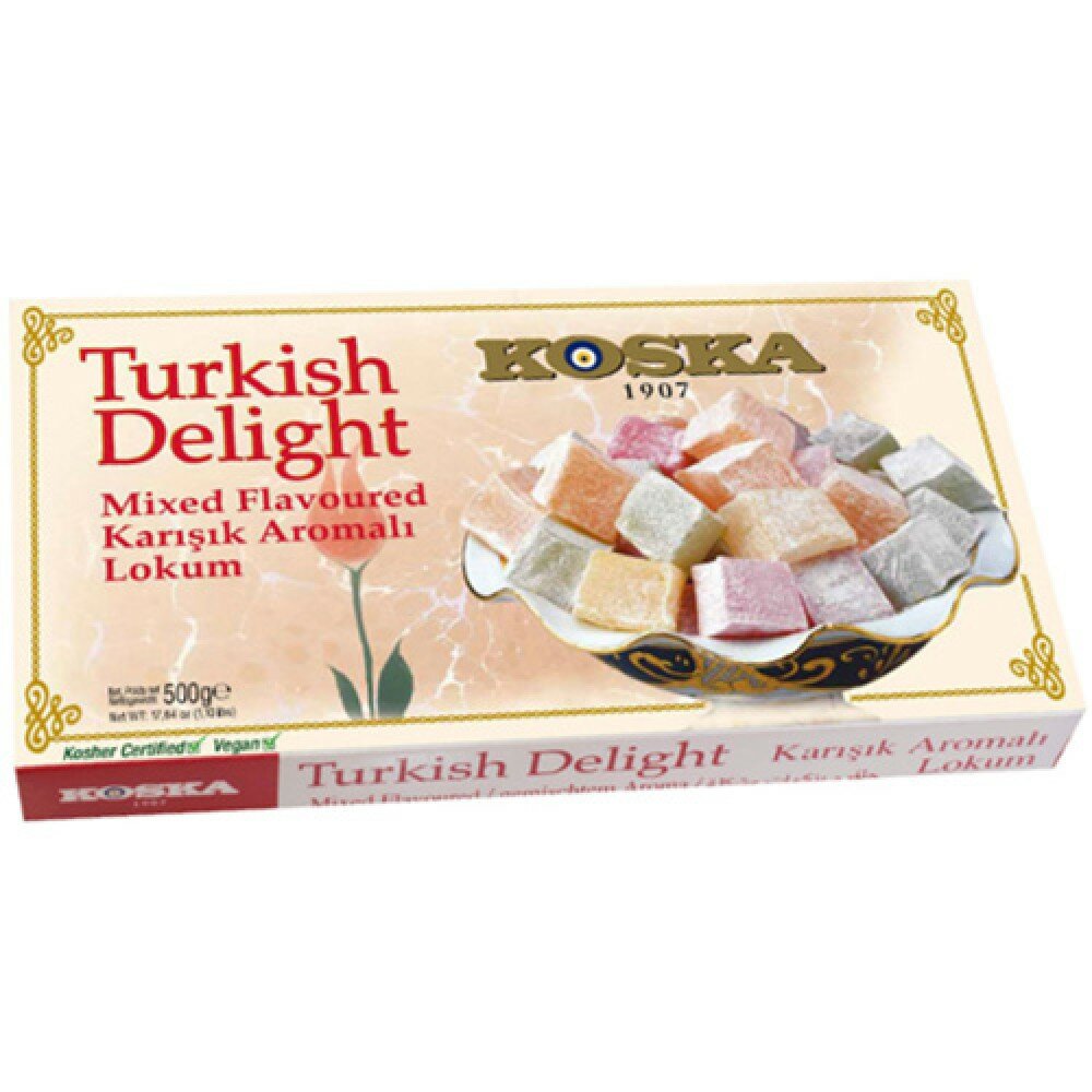 Рахат-лукум ассорти вкусов (Turkish Delight) Koska | Коска 125г - фотография № 6