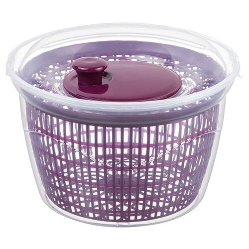 Сушилка ручная для зелени овощей и фруктов 45 л 25х25х16 см Elan Gallery Бордовая карусель с механической центрифугой 175000₽