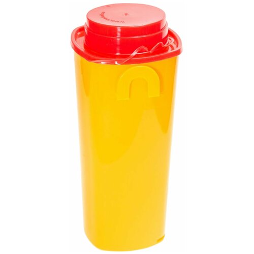 Контейнер для сбора отходов острого инструмента 1 л комплект 40 шт, желтый (класс Б), сзпи