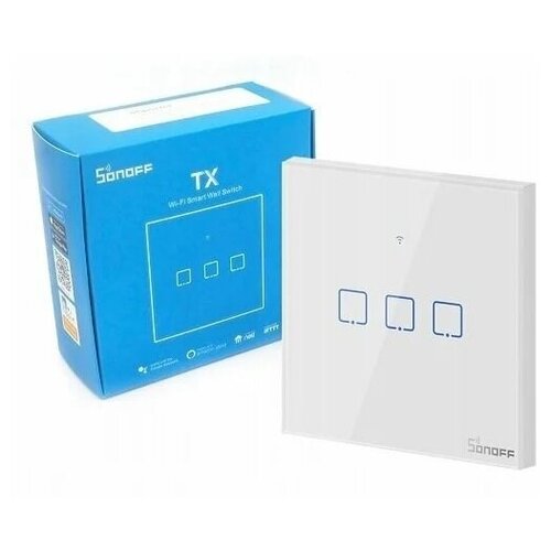 Выключатель на три зоны Sonoff T1 Wi-Fi (T1EU3C) new 