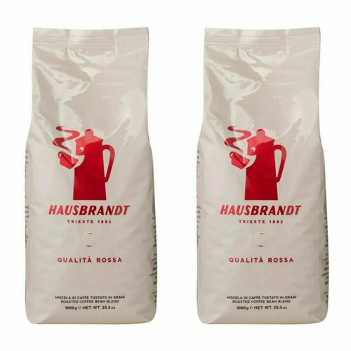 Hausbrandt Кофе в зернах Hausbrandt Rossa 1000 г, 2 шт