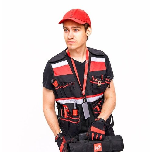Жилет монтажника КМ-TOOLVESTBAG-23 универс. регулир. КМ LO43175 КМ-Профиль