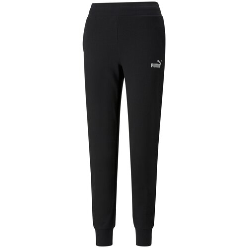 фото Брюки, puma ess+ metallic pants, женские, размер m ; black-silver