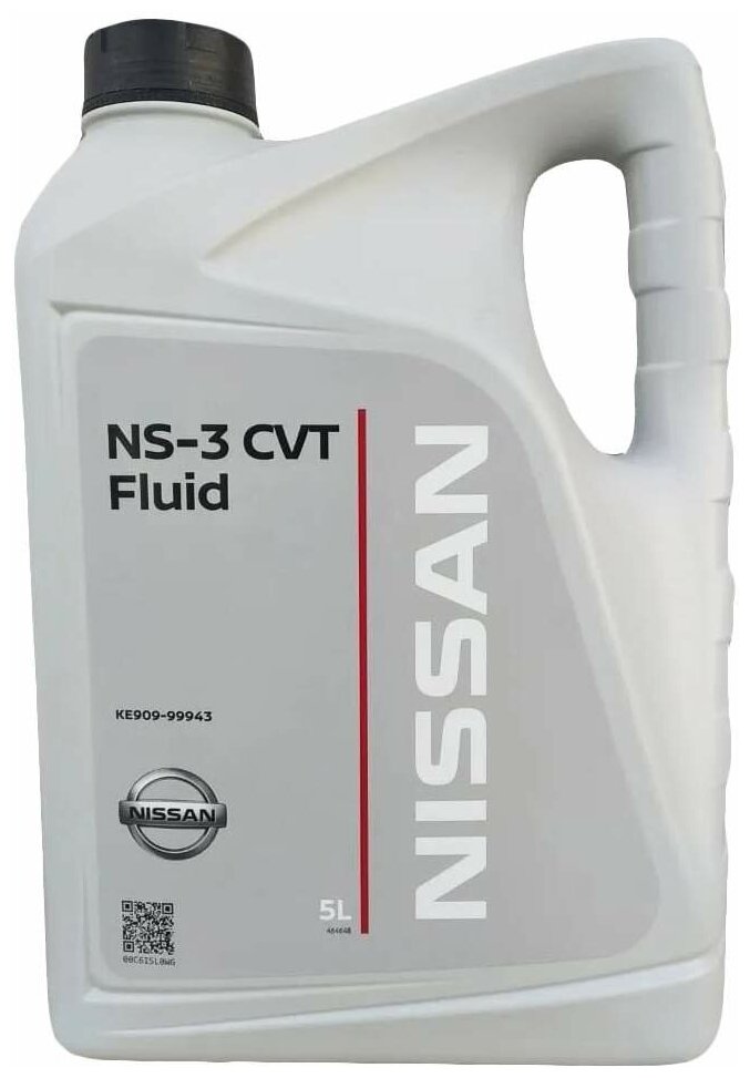 Масло трансмиссионное NISSAN для АКПП CVT FLUID NS-3 (5л) KE90999943R (Европа) NISSAN-ATF-NS3-5L