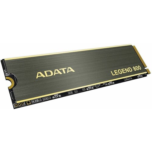 Жесткий диск SSD ADATA M.2 2280 500GB LEGEND 800 PCIe Gen4x4 with NVMe, 3500/2200, MTBF 1,5M, 3D NAND, 300TBW, Heat Sink, RTL (ALEG-800-500GCS)