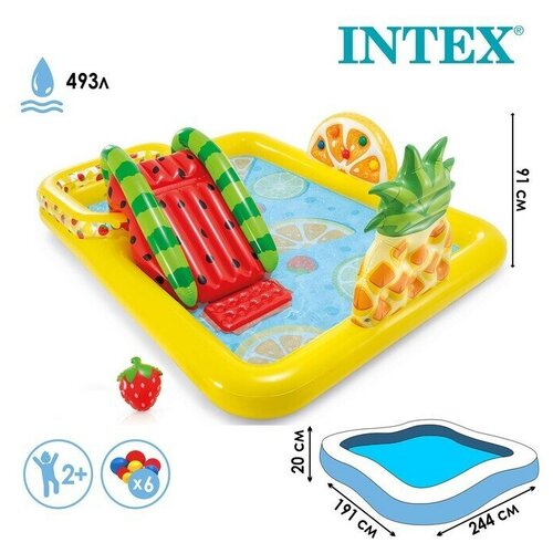 INTEX Игровой центр «Тропики», 244 х 191 х 91 см, 57158NP INTEX бассейны bestway бассейн надувной детский splash