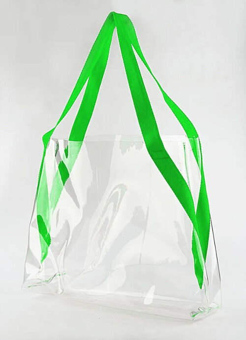 Сумка шоппер Перспектива Ш-001Зел, фактура гладкая, зеленый