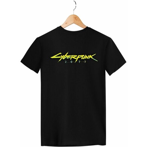 Футболка Zerosell Киберпанк Cyberpunk, размер L, черный мужская футболка киберпанк кот cyberpunk cat l желтый