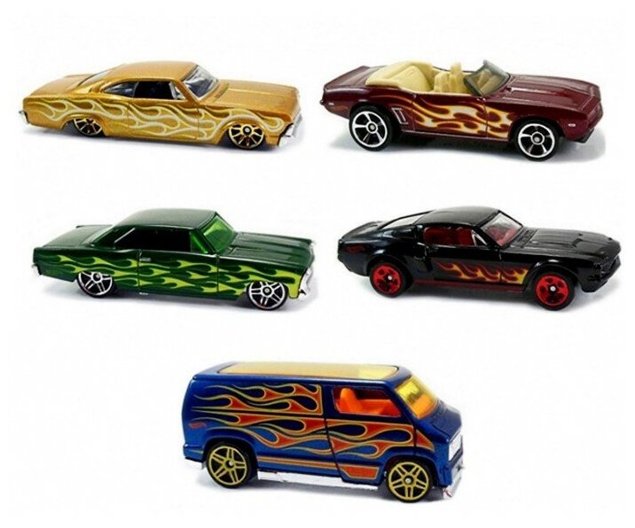 Набор подарочный Mattel Hot wheels 5 машинок