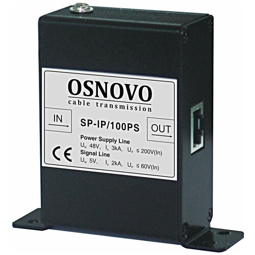 Устройство грозозащиты цепей управления и IP-сетей Osnovo SP-IP/100PS