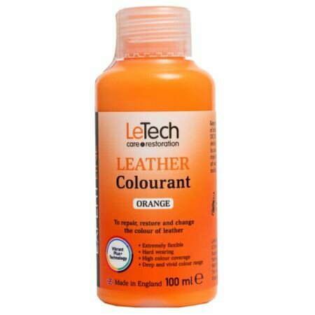 LeTech Анилиновый краситель для кожи ANILINE DYE PRO EXPERT LINE (100 мл, Orange (оранжевый)) - фотография № 2