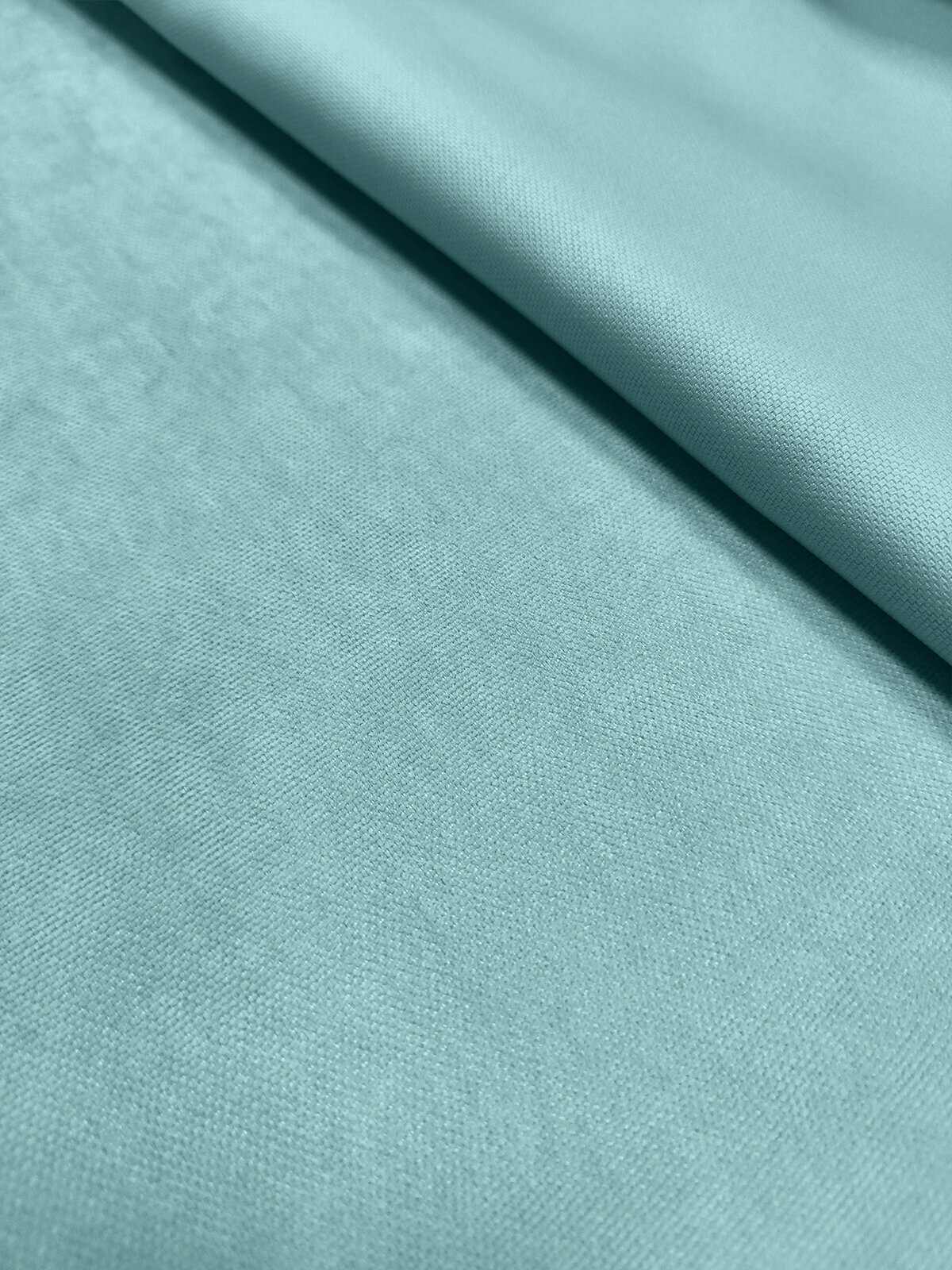 Покрывало плед стеганое Велюр - канвас Светло бирюзовый, голубой, 220 х 235 см. на кровать, диван с подкладкой синтепон - фотография № 6