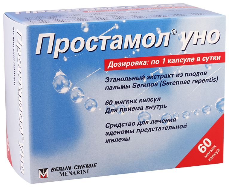 Изображение Простамол Уно капс., 320 мг, 60 шт.