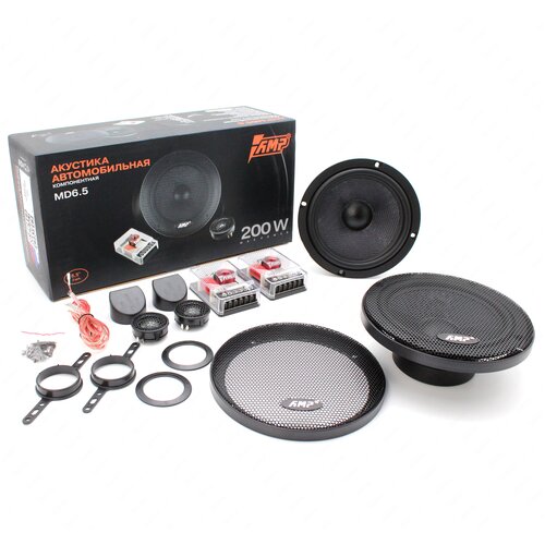 Двухкомпонентная акустика 200 Вт 165 см 2 шт кроссовер - AMP MD 65 569900₽