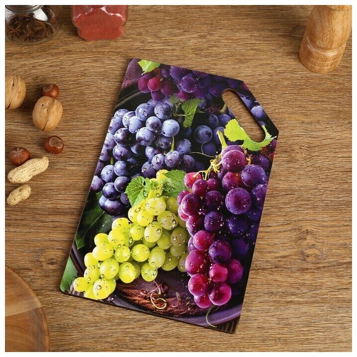 Доска разделочная "Сочный виноград" 27х18 см