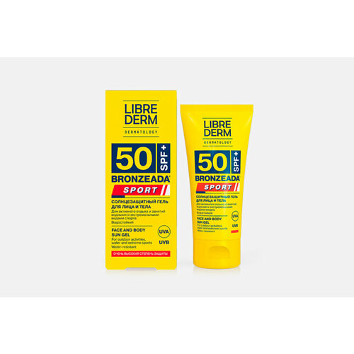 Солнцезащитный гель для лица и тела SPF50 bronzeada sport 50 мл